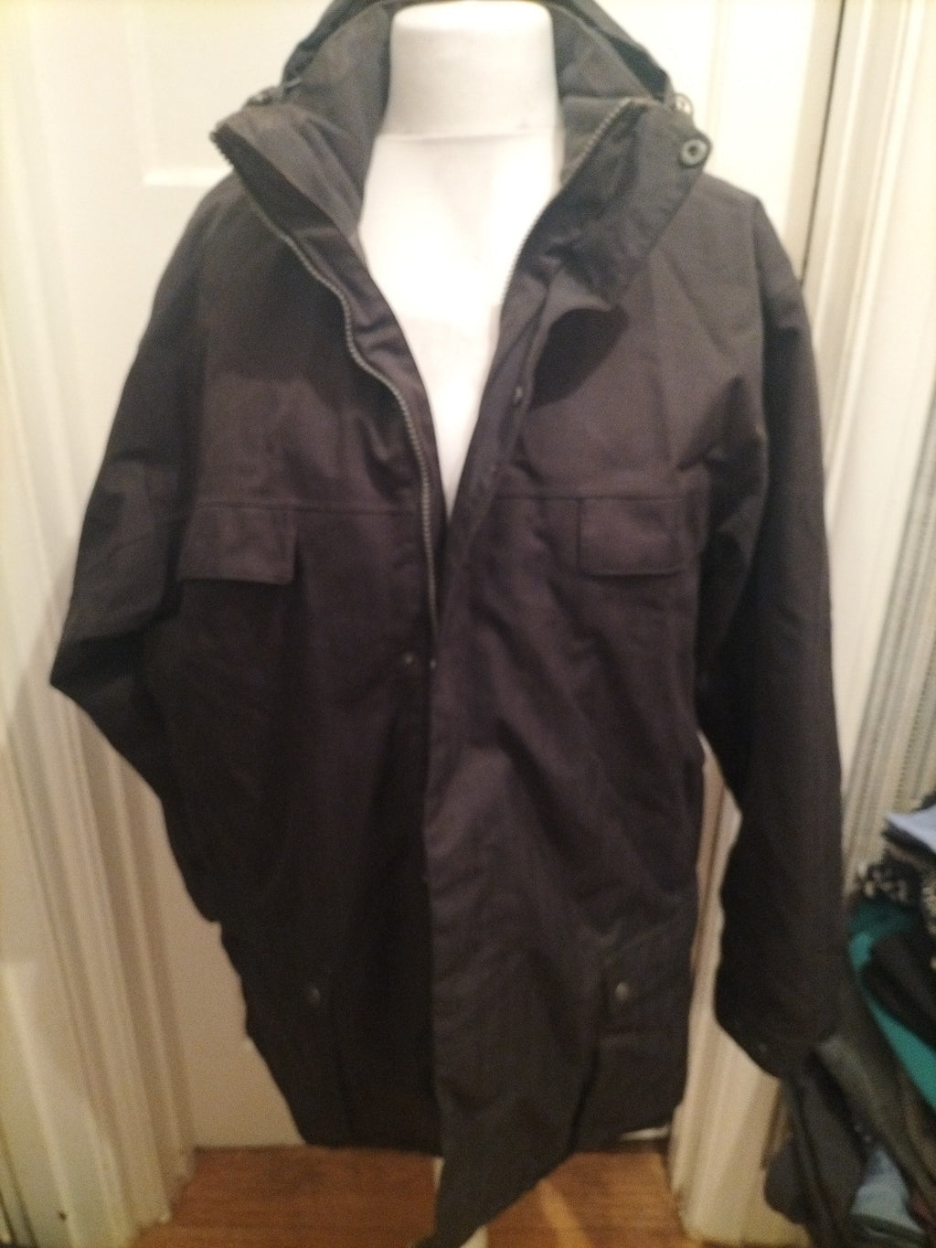 Mens Sprayway Size 2XL Black Fleece Lined Coat