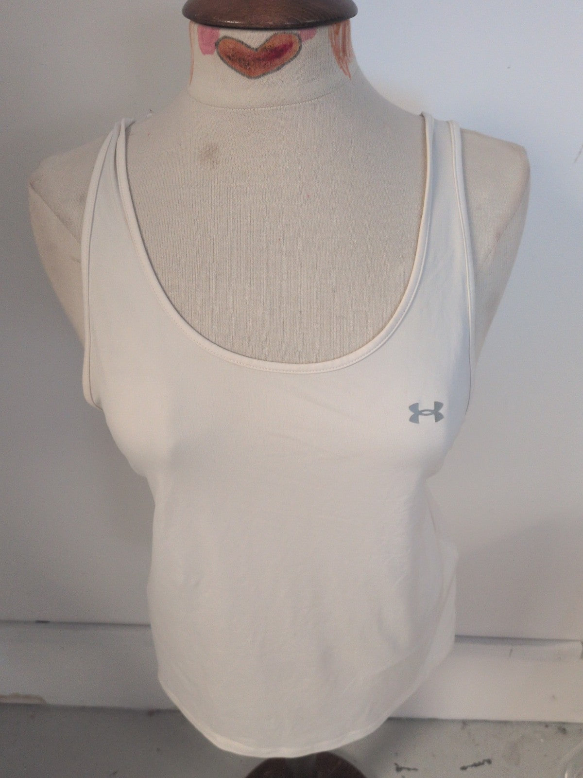 Under Armour Medium White Strappy Sleeveless T-shirt Ladies