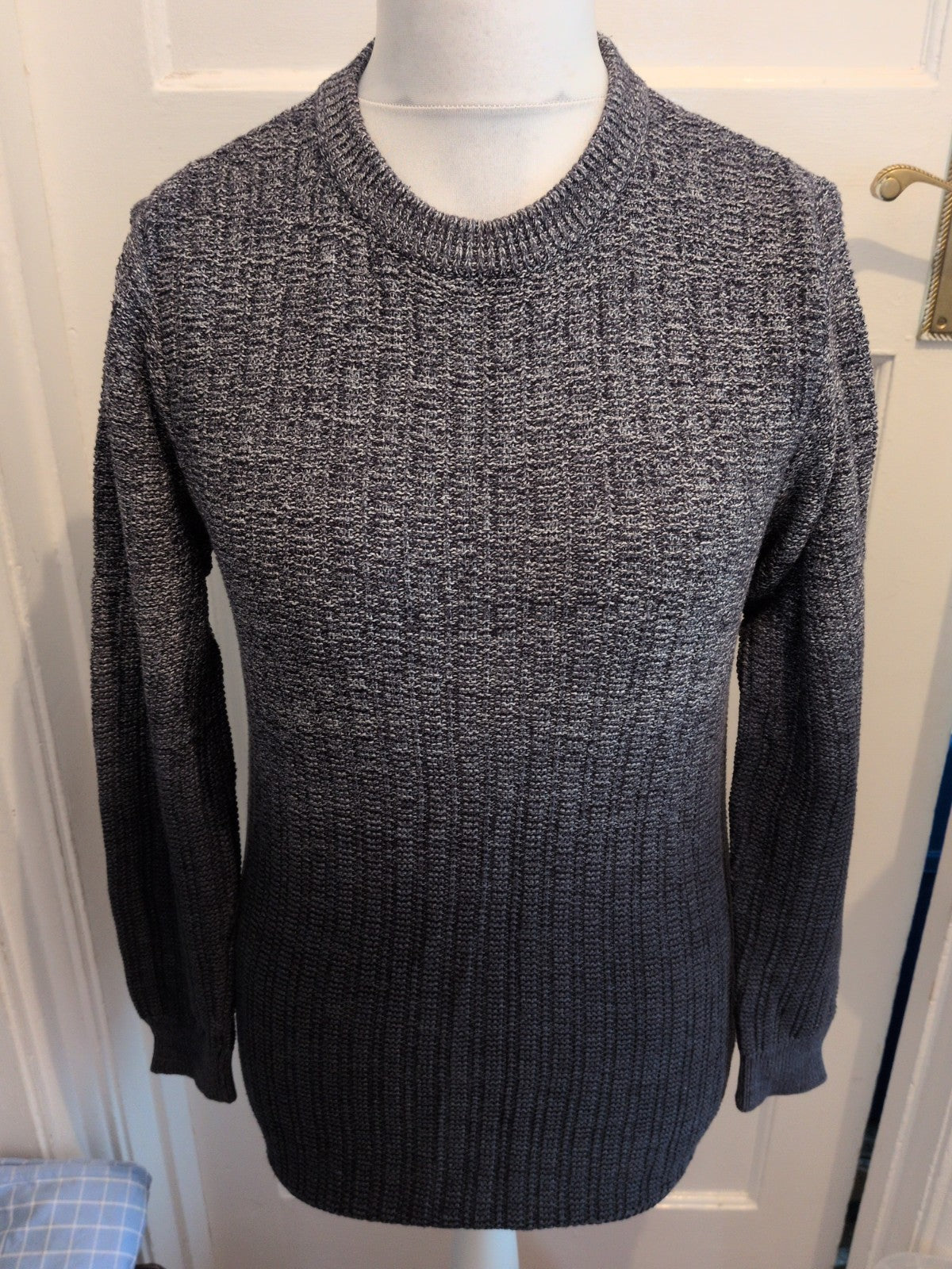 Next Small Grey And Navy Pullover Jumper