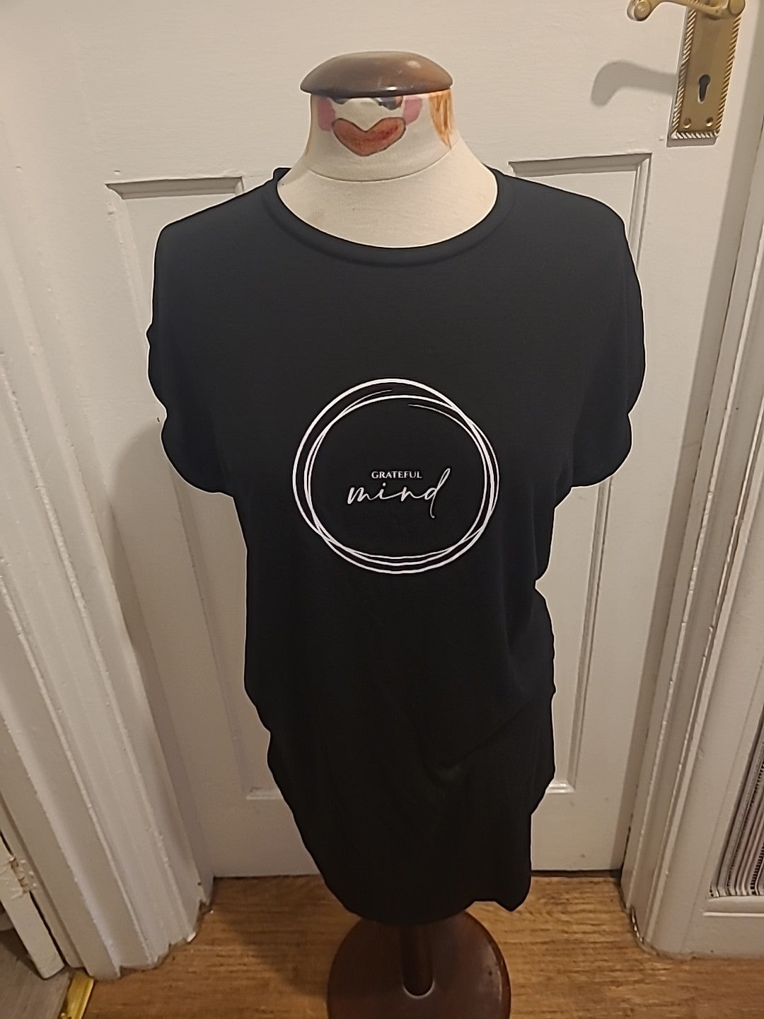 Brand New Ladies Primark Size 10-12 Black Short Sleeved Tshirt
