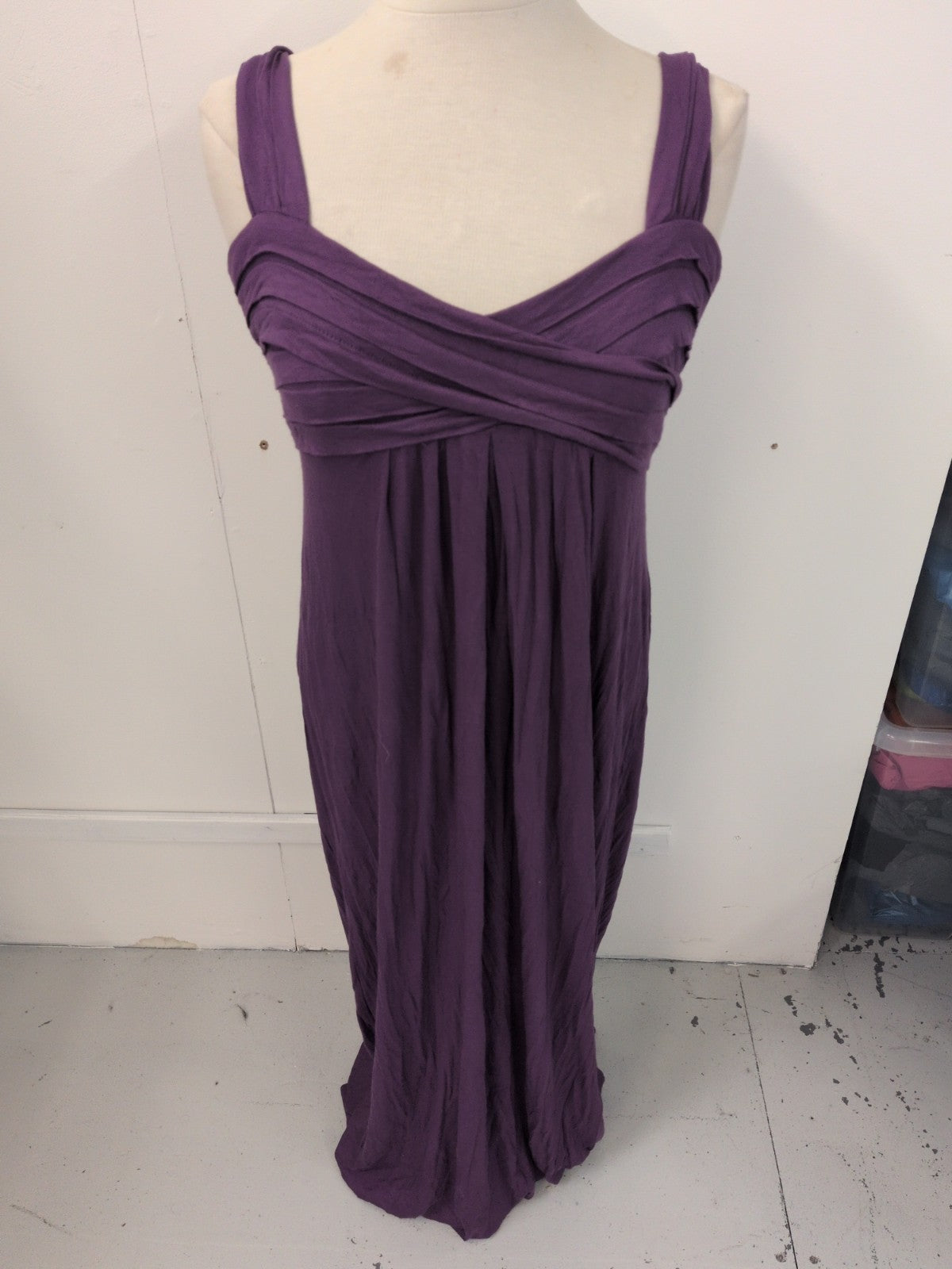 Max Studio XL Purple Sleeveless Long Length Dress