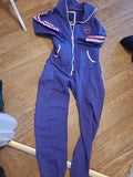 Girls Swimzi Age 11-12 Years Purple All In One