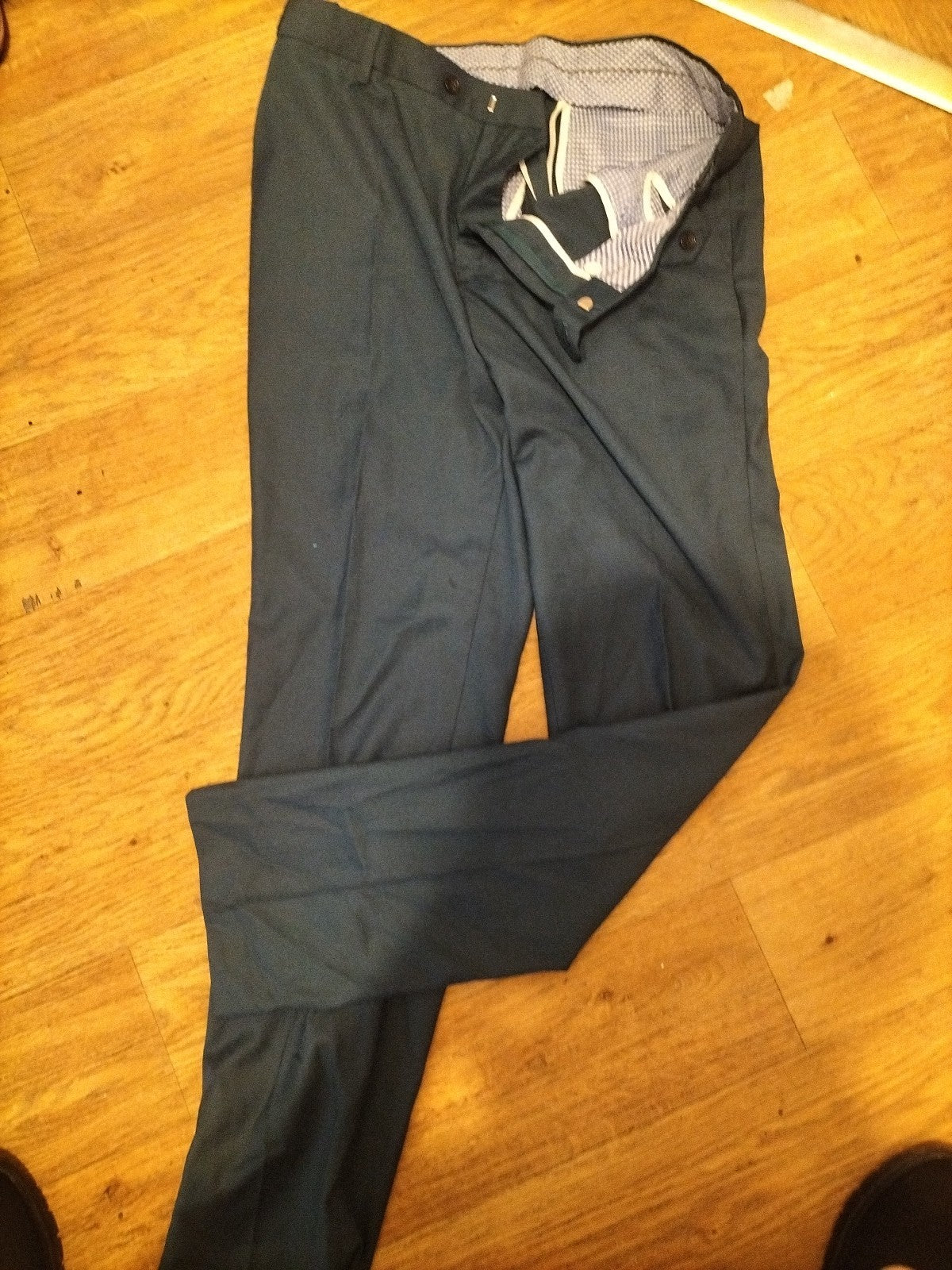 Mens Size 2XL Teal Formal Trousers