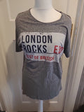 Mens Next Size M Grey Print Print London Tshirt