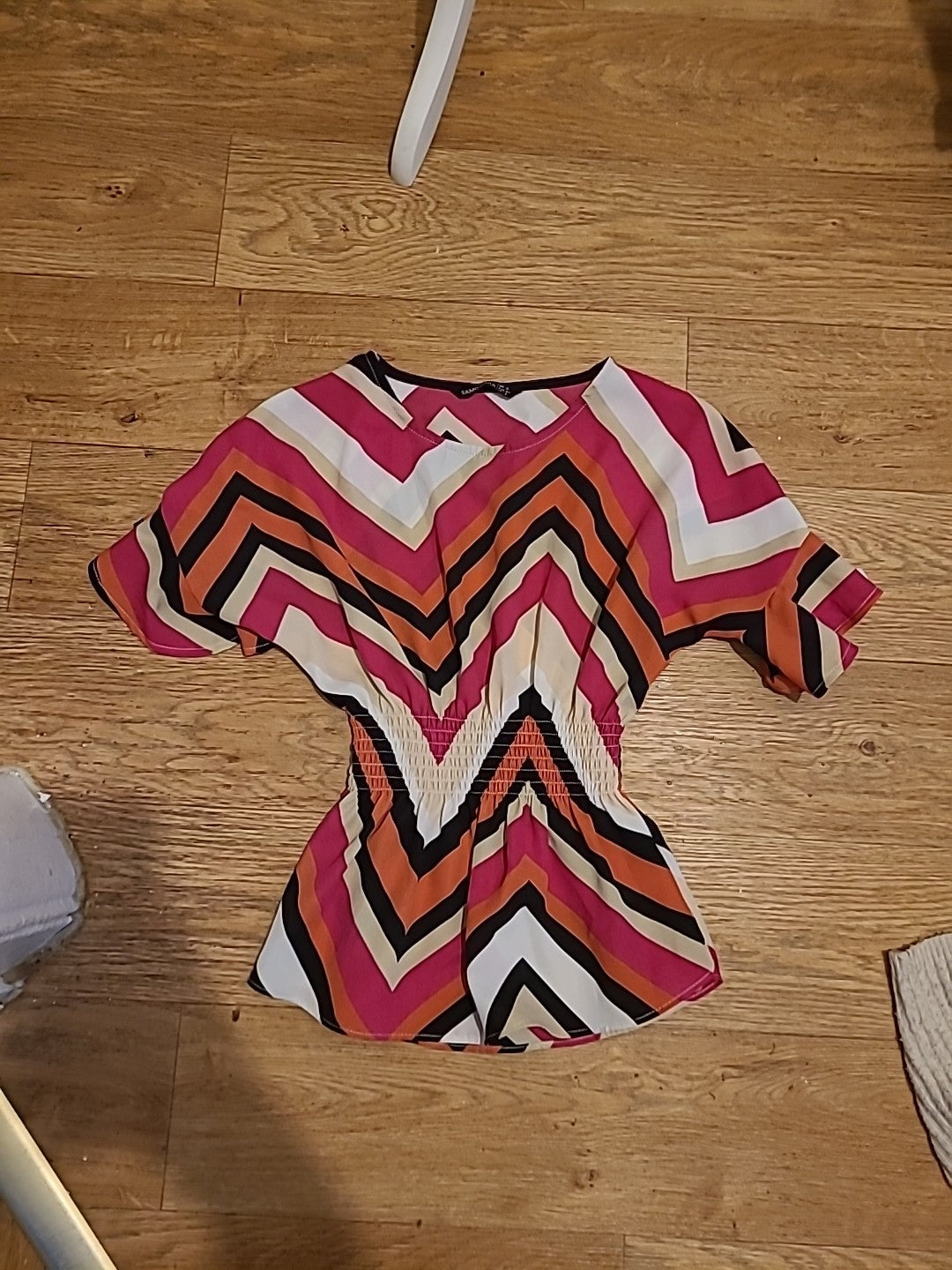 Ladies Samo Sara Size 6 Multicoloured Top