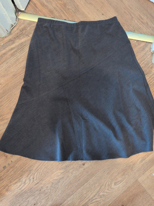 Afibel 16 Grey Lined Flare Skirt