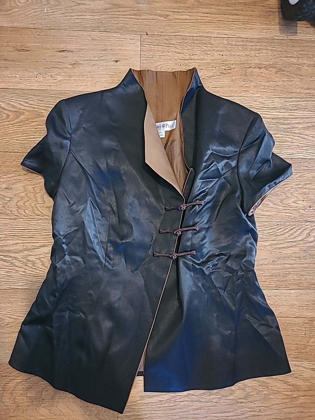 Ladies Pllc Size 2XL Black Lined Blouse