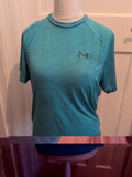 Under Armour Medium Bright Blue Short Sleeve T-shirt Mark By Neck