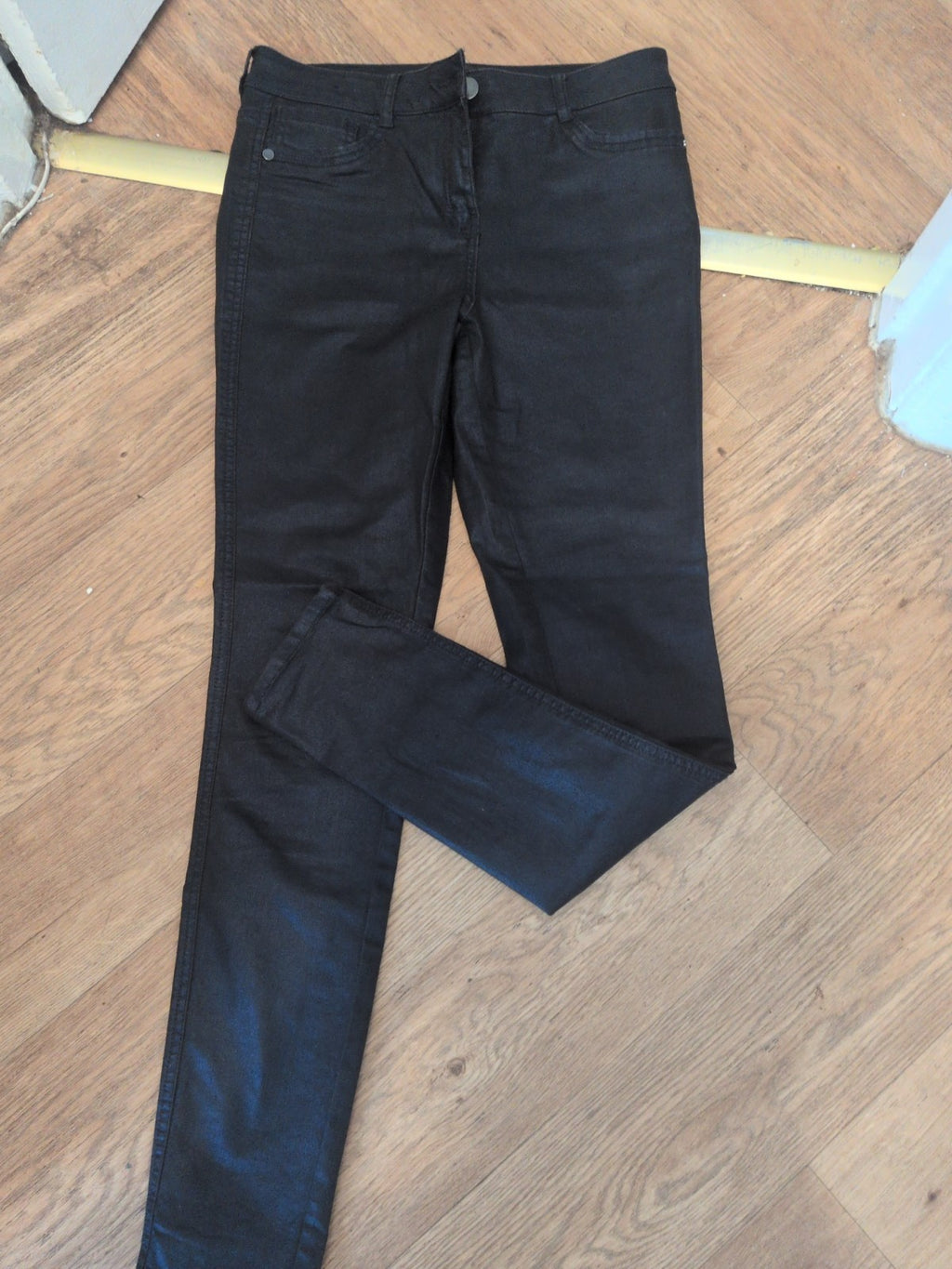 Ladies Next Size 12 Long Navy Shimmer Jegging