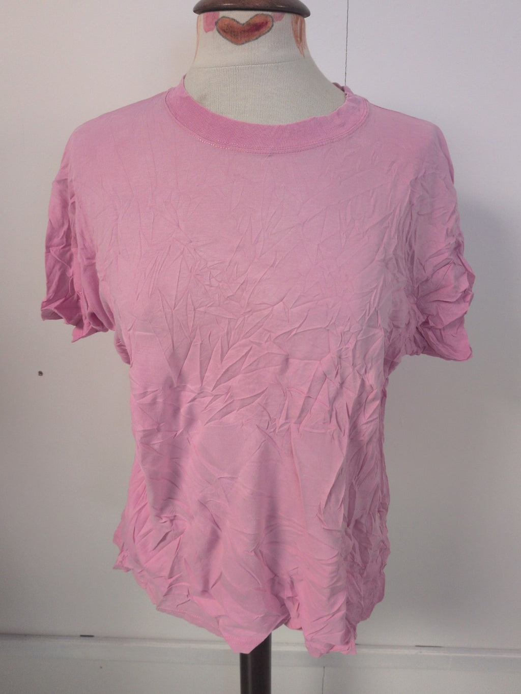 Ladies Casual Club Size 12 Pink Short Sleeve T-shirt