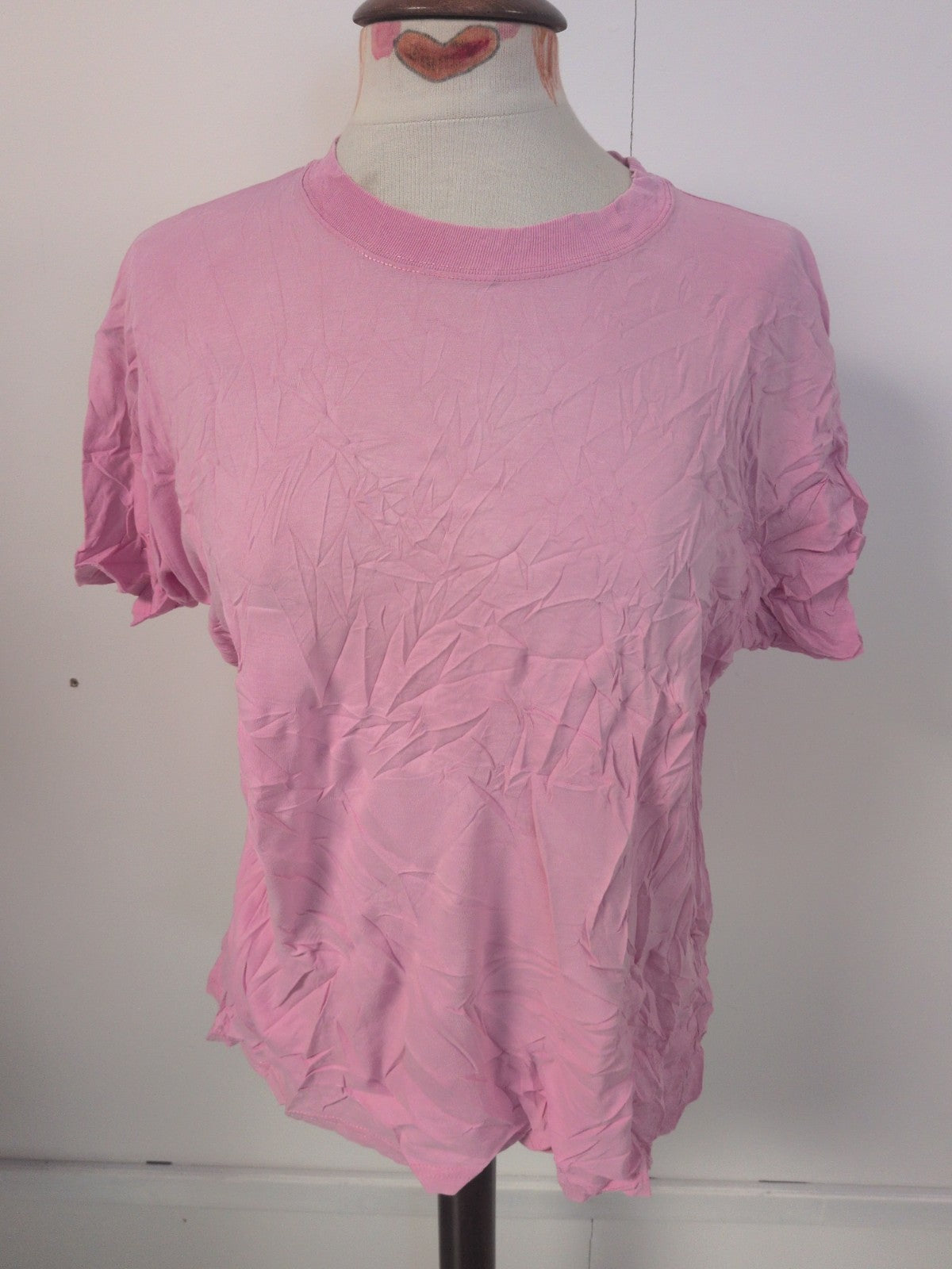 Ladies Casual Club Size 12 Pink Short Sleeve T-shirt