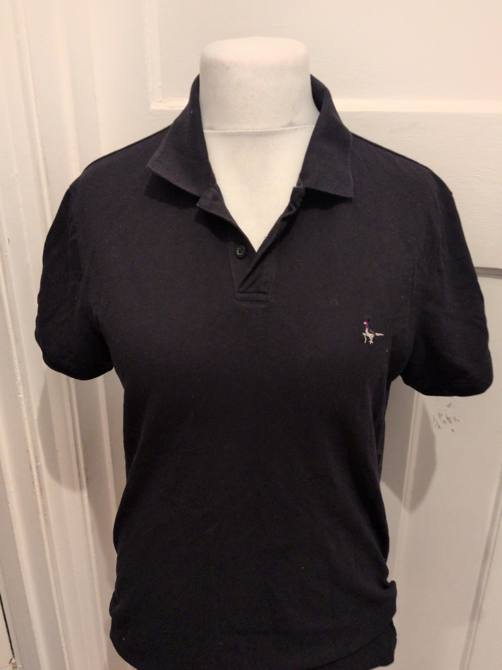 Jack Wills Medium Black Short Sleeve Polo