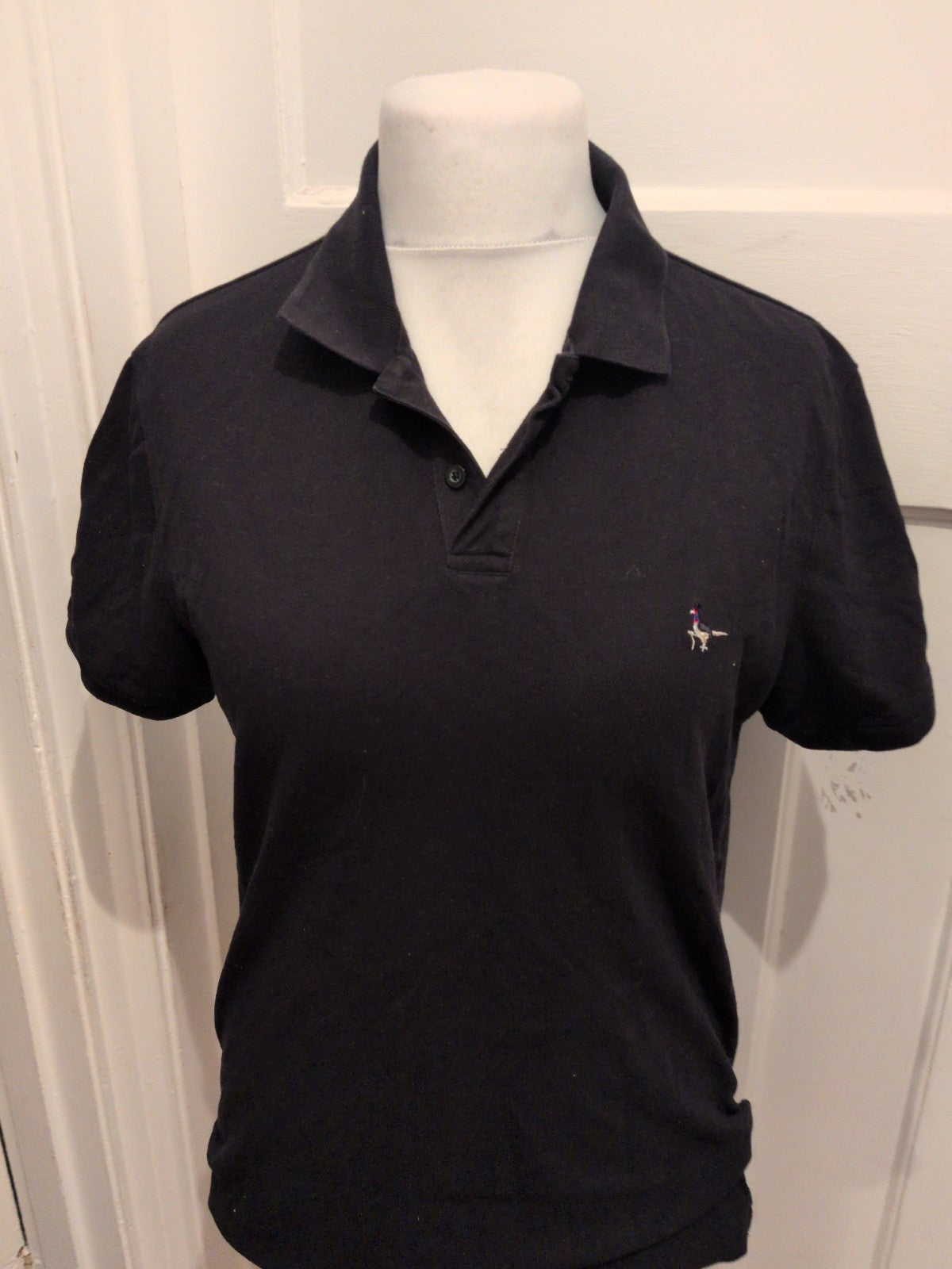 Jack Wills Medium Black Short Sleeve Polo