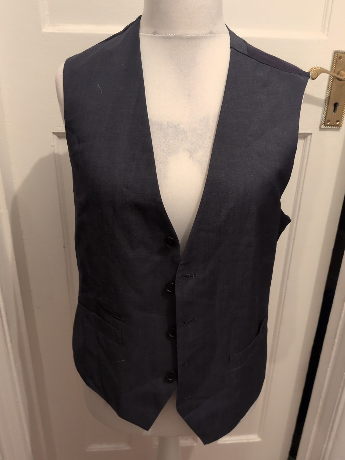 Taylor&Wright Medium Slim Fit Navy Waistcoat