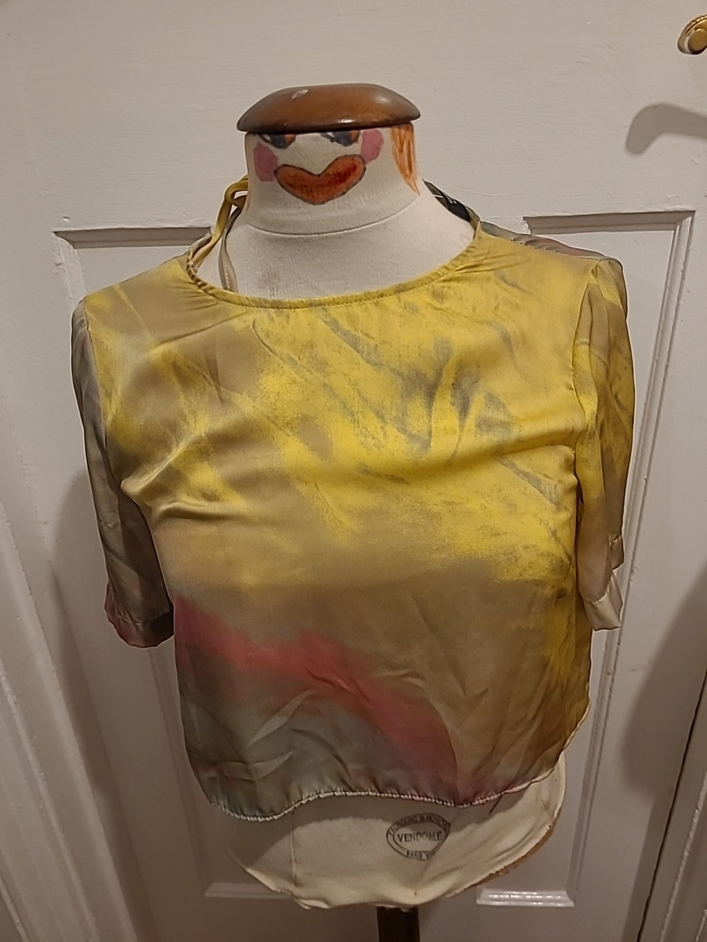 Ladies Zara Size Small Multi Color Short Sleeve Blouse