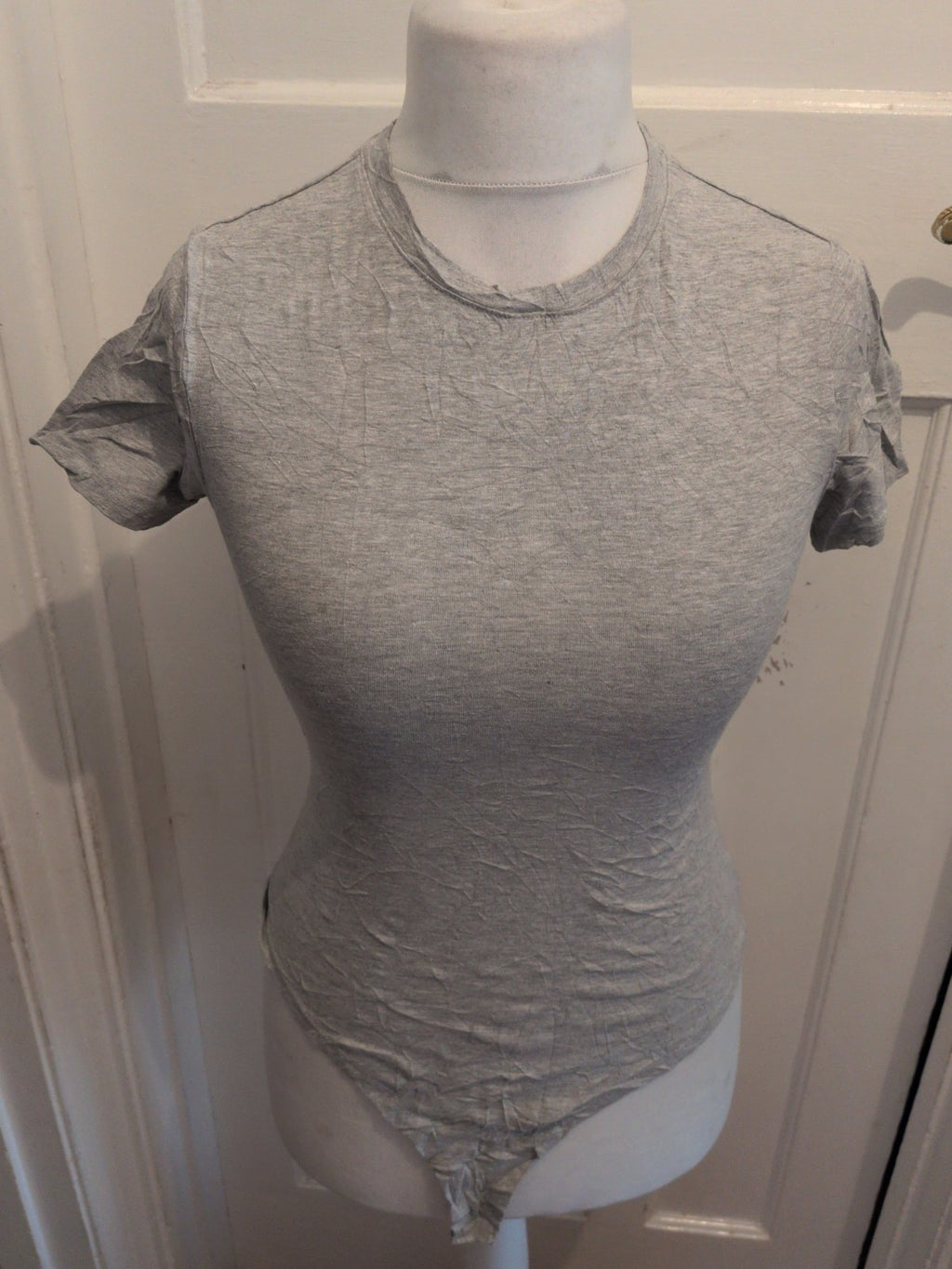 Primark 10-12 Stretch Body Grey Short Sleeve