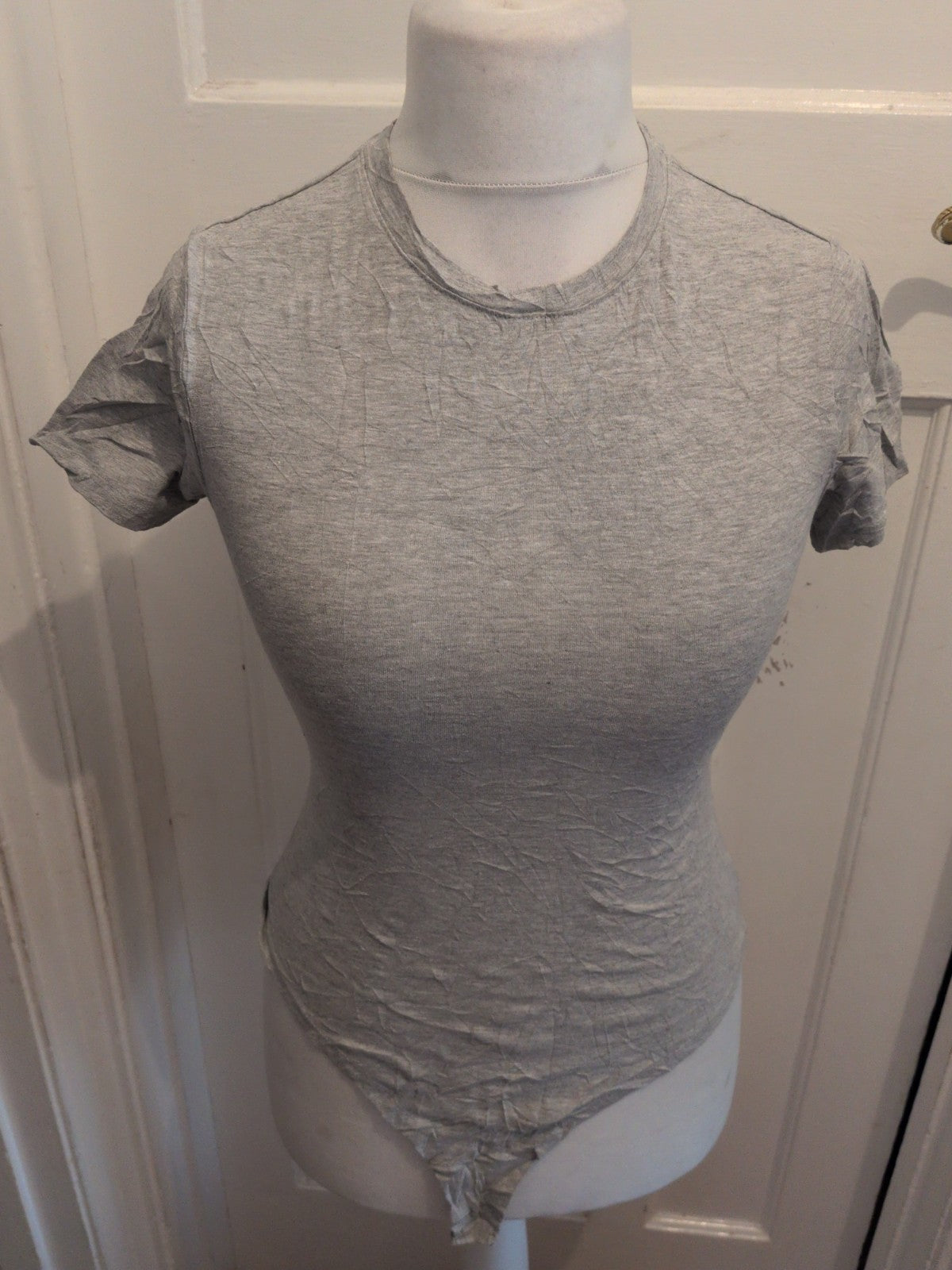 Primark 10-12 Stretch Body Grey Short Sleeve