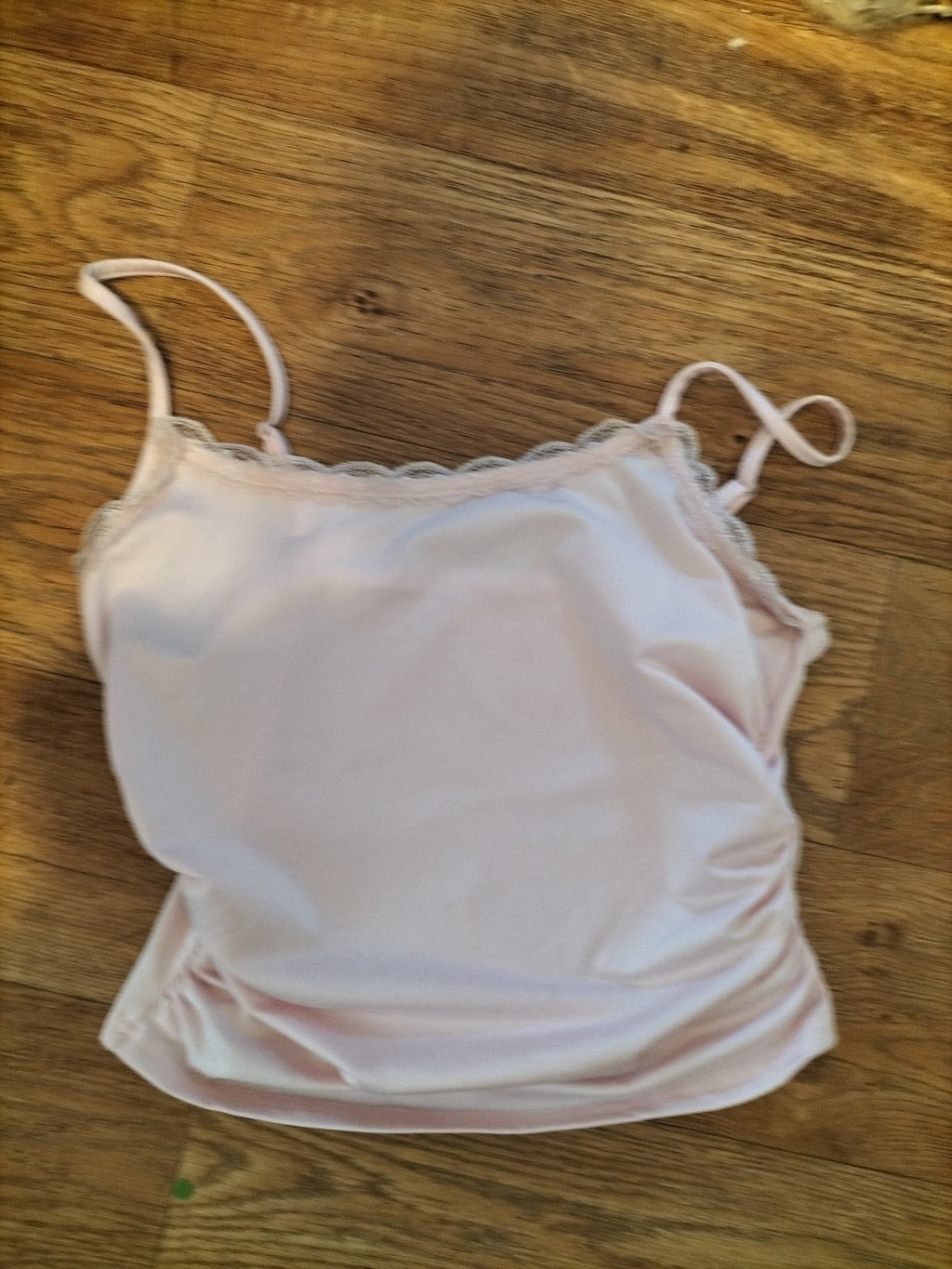 Ladies Shein Size Small Baby Pink Sleeveless Ruched Top