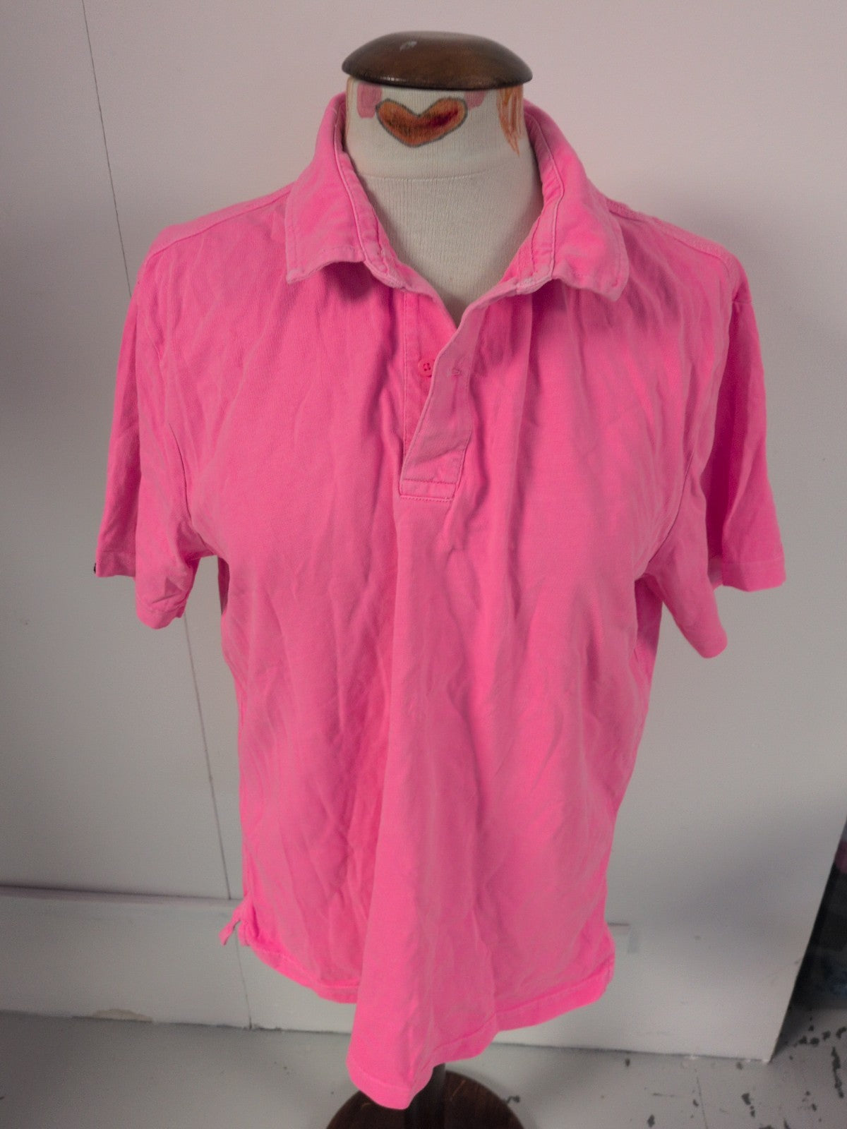 Superdry XL Pink Short Sleeve Polo