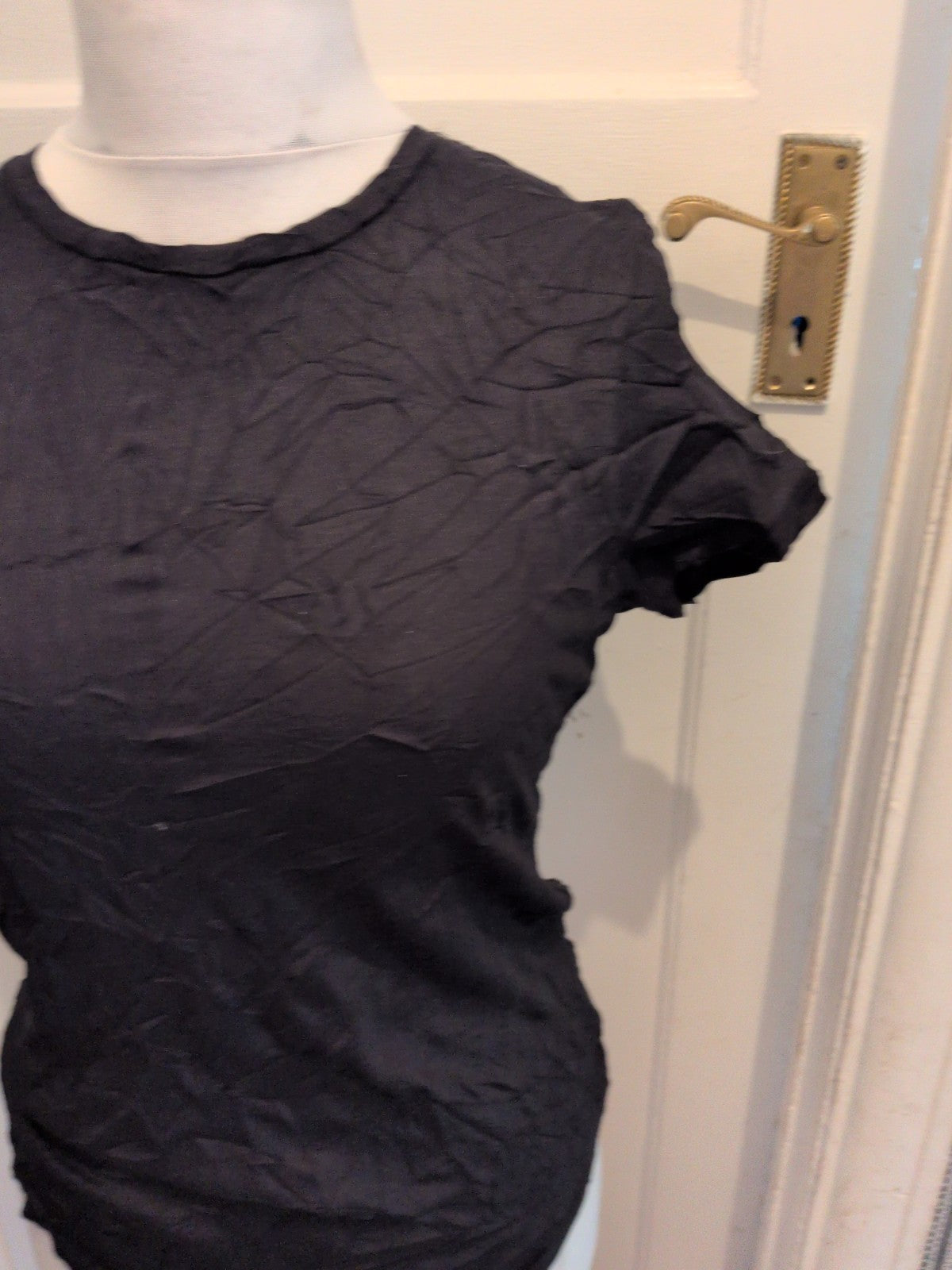 George T-shirt Ladies 10 Crew Neck Black