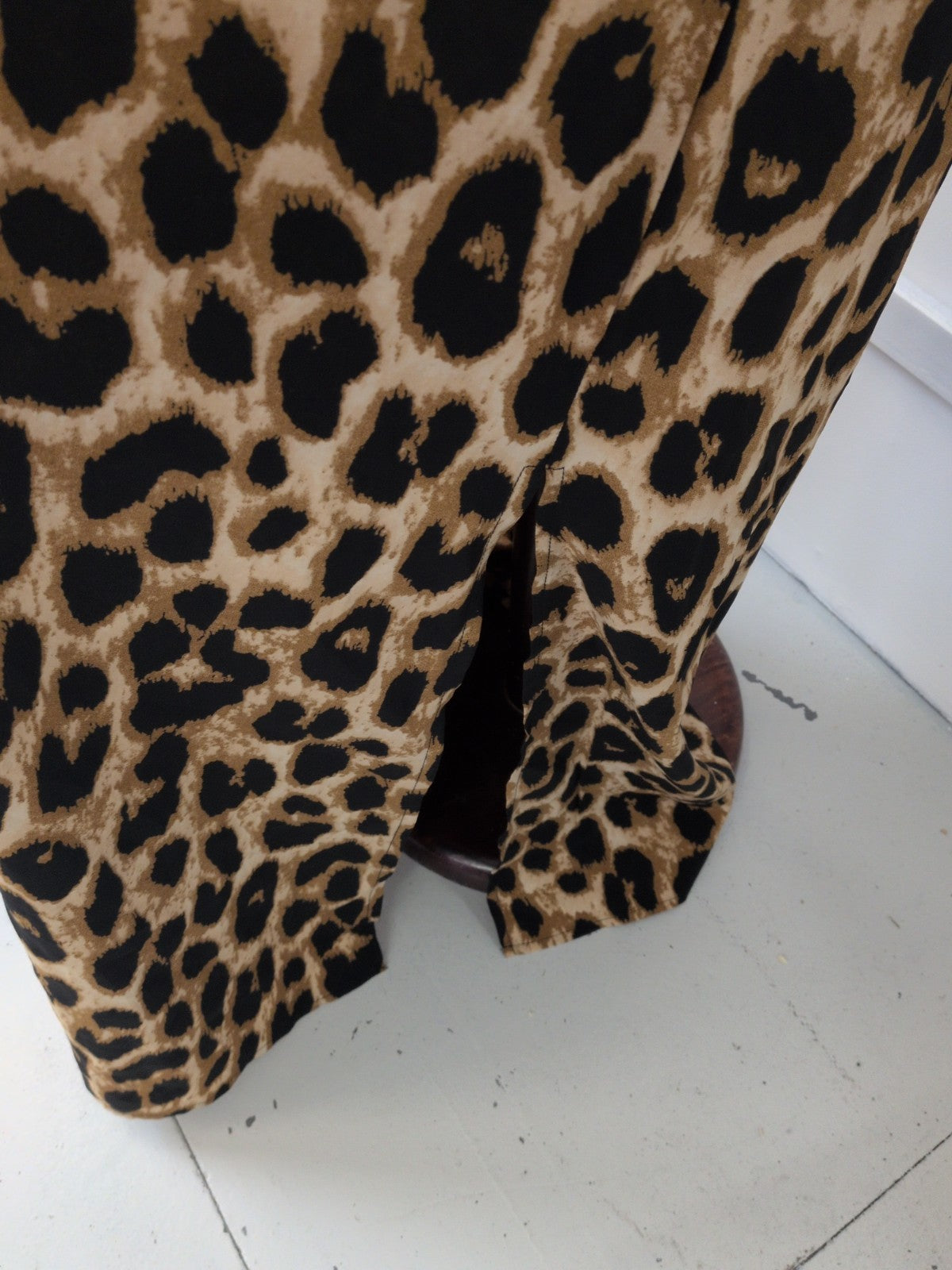 Shein Large Animal Print Sleeveless Split Hem Dress