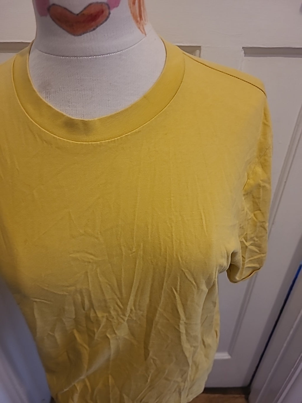 Ladies Asos Medium Yellow Short Sleeve Top