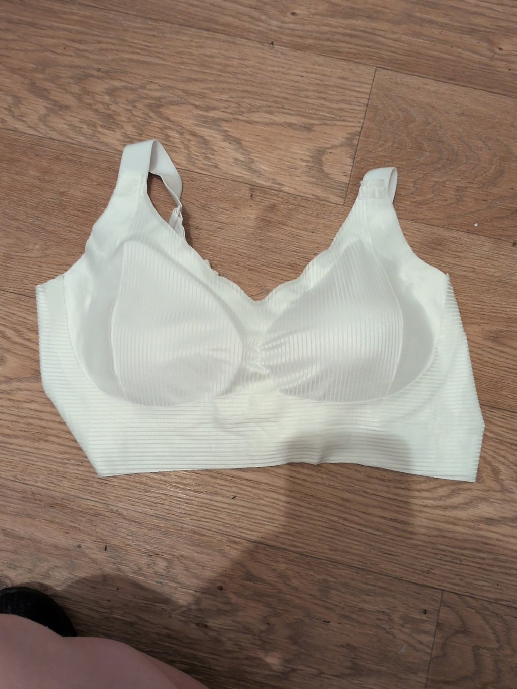 3XL Off White Padded Non Lined Bra