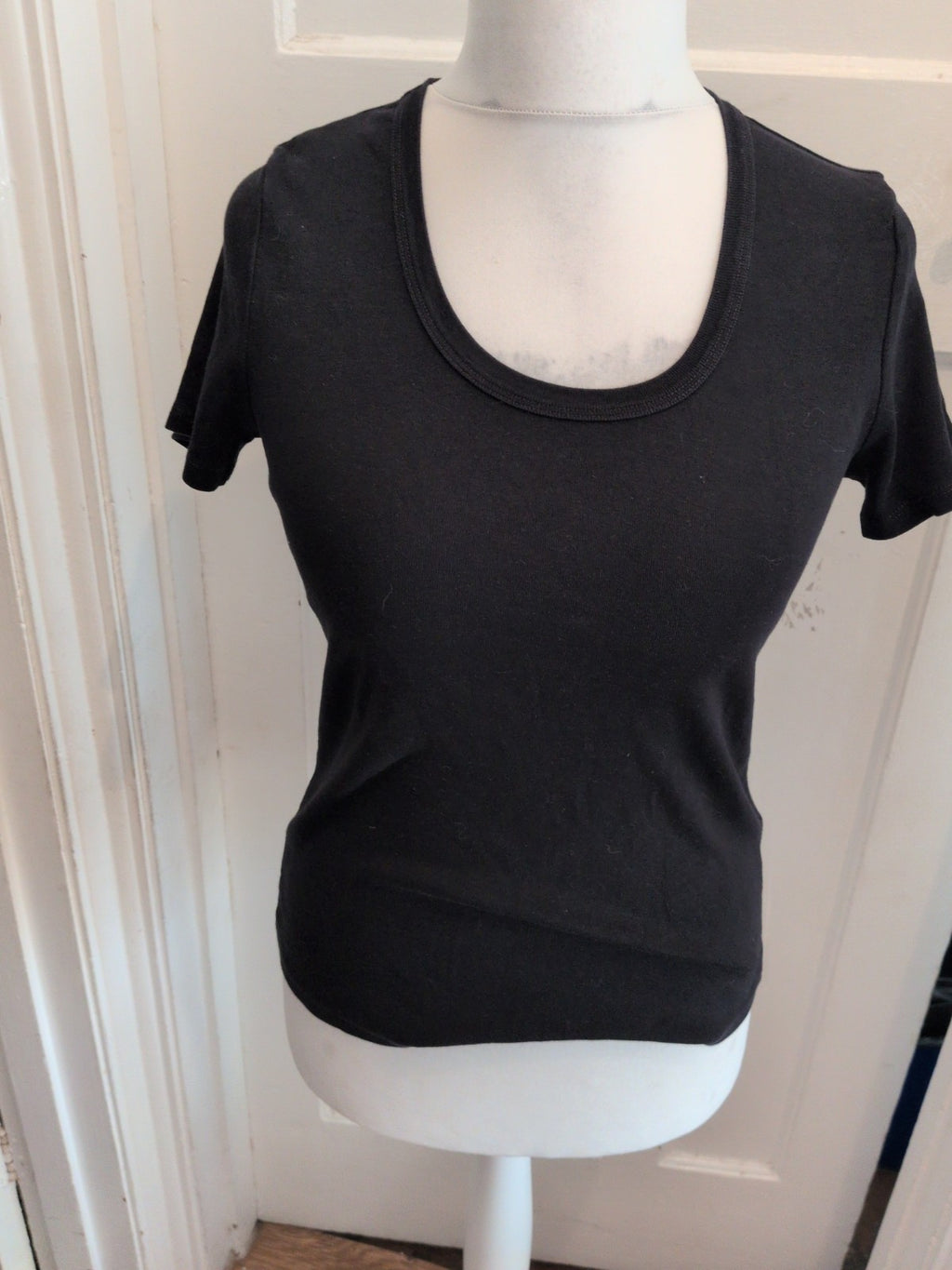 Marks And Spencers 14 Black Short Sleeve T-shirt