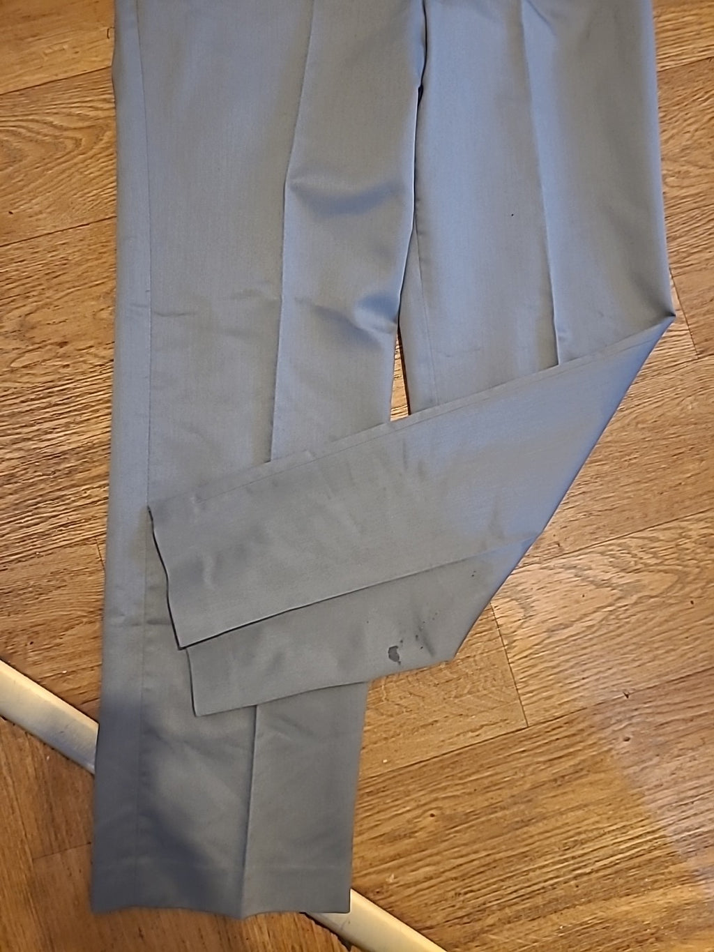 Mens Classic Apparel Size 38L Grey Formal Trousers