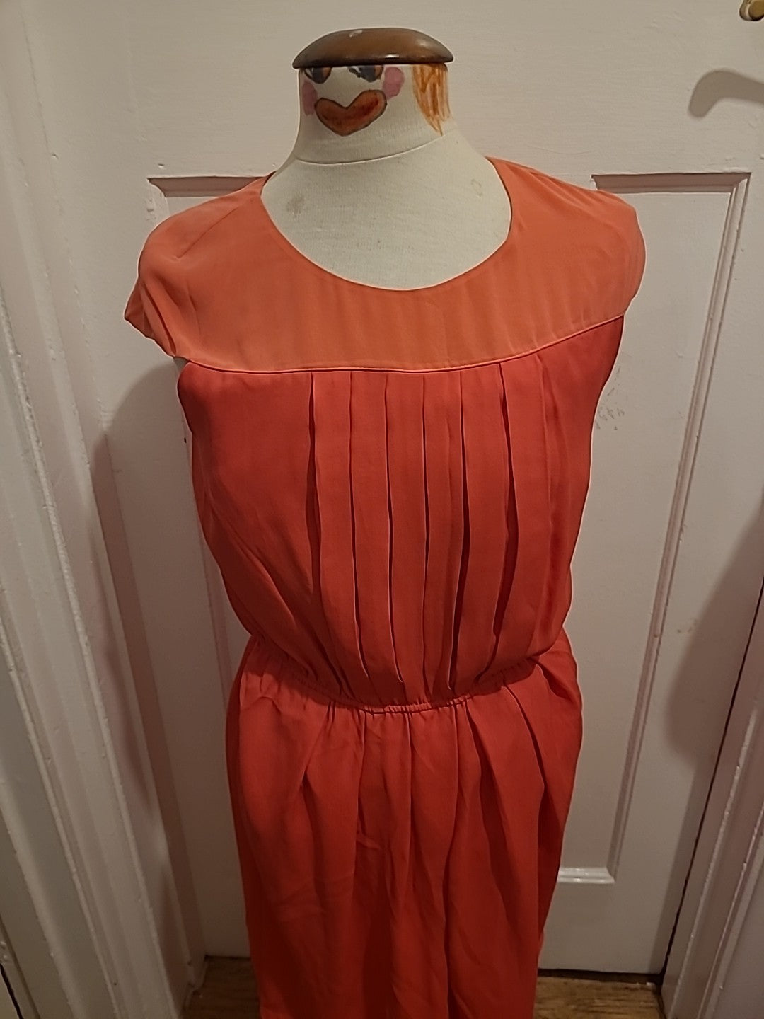 Ladies Gharani Strok Size 12 Pink Sleeveless Dress