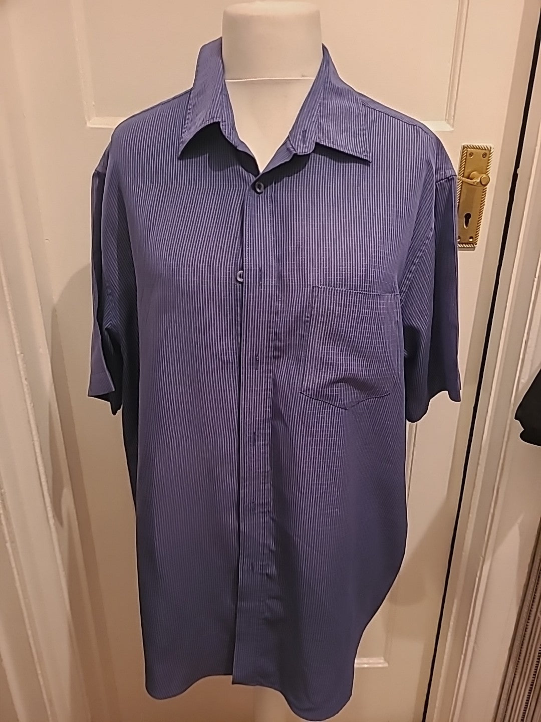 Mens Tu Size XL Navy Patterned Soft Touch Shirt