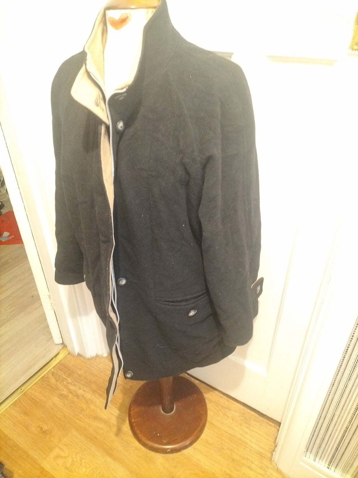 Ladies Miss Smith Size 14 Black Lined Coat