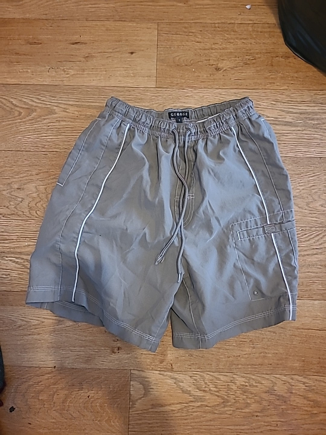 Mens George Size Small Khaki Swimming Shorts