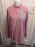 Venti EU 43 Red And White Long Sleeve Shirt