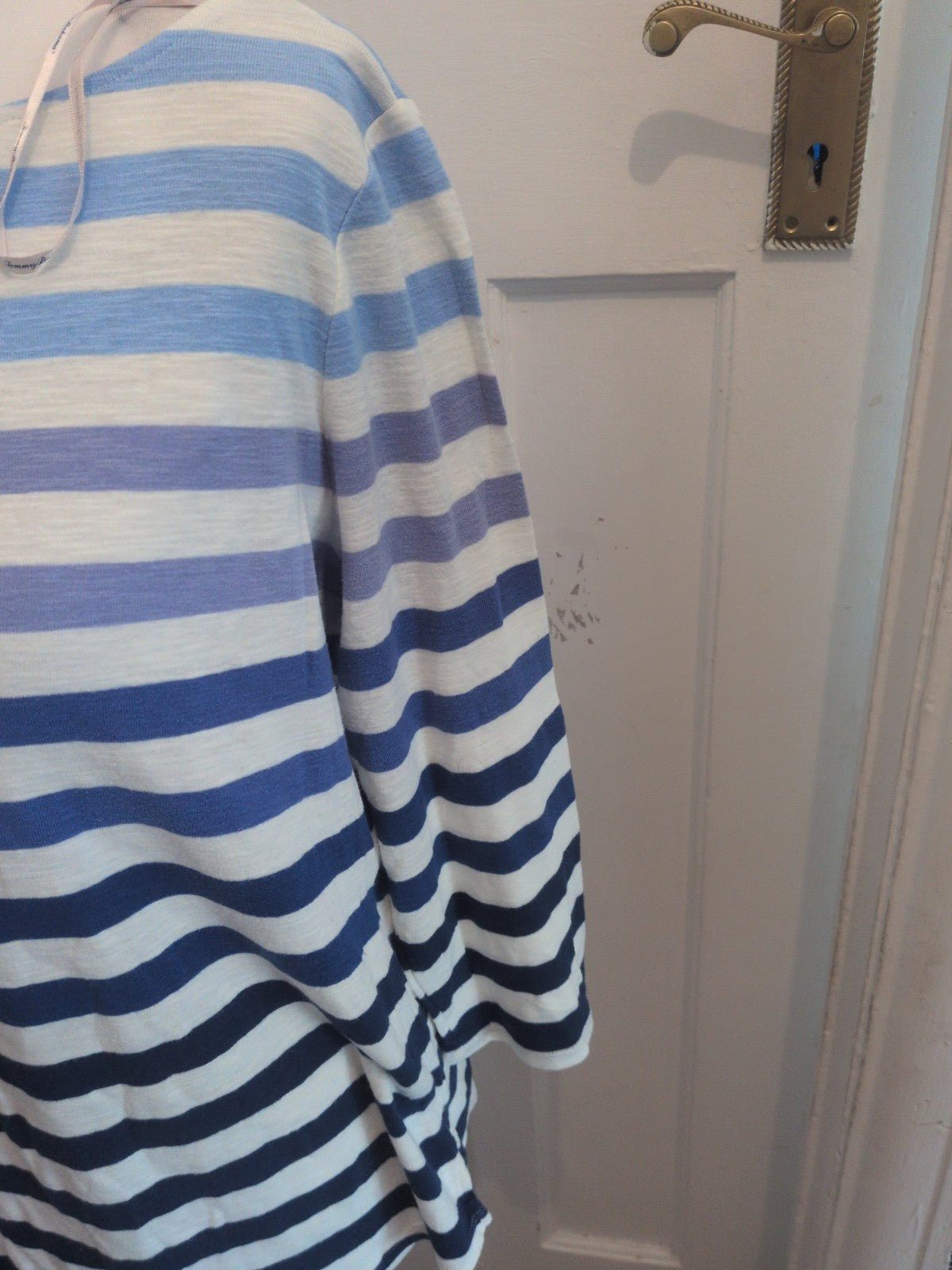 Tommy Bahama XL Blue Navy White Stripe Long Sleeve T-shirt