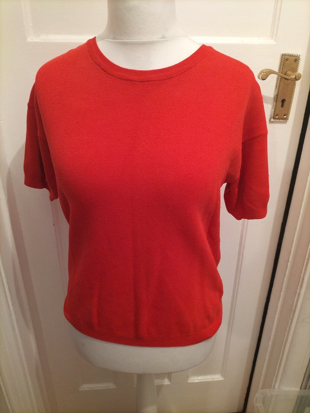 Ladies Primark Size 10 Orange Short Sleeve Blouse/T-shirt