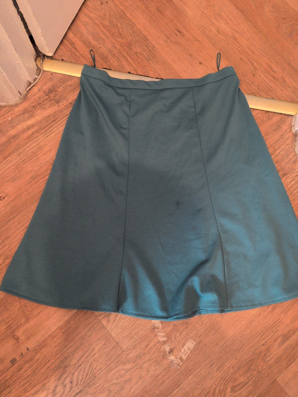 Ladies Bonmarche 18 Turquoise Flare Knee Length Elasticated Skirt