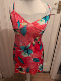 Ladies New Look Size 14 Pink Sleeveless Flower Top
