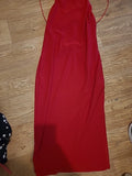 Ladies New Look Size 10 Red Sleeveless Pencil Dress