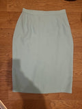 Ladies Occasion Wear Size 12 Turquoise Lined Pencil Elasticated Skirt