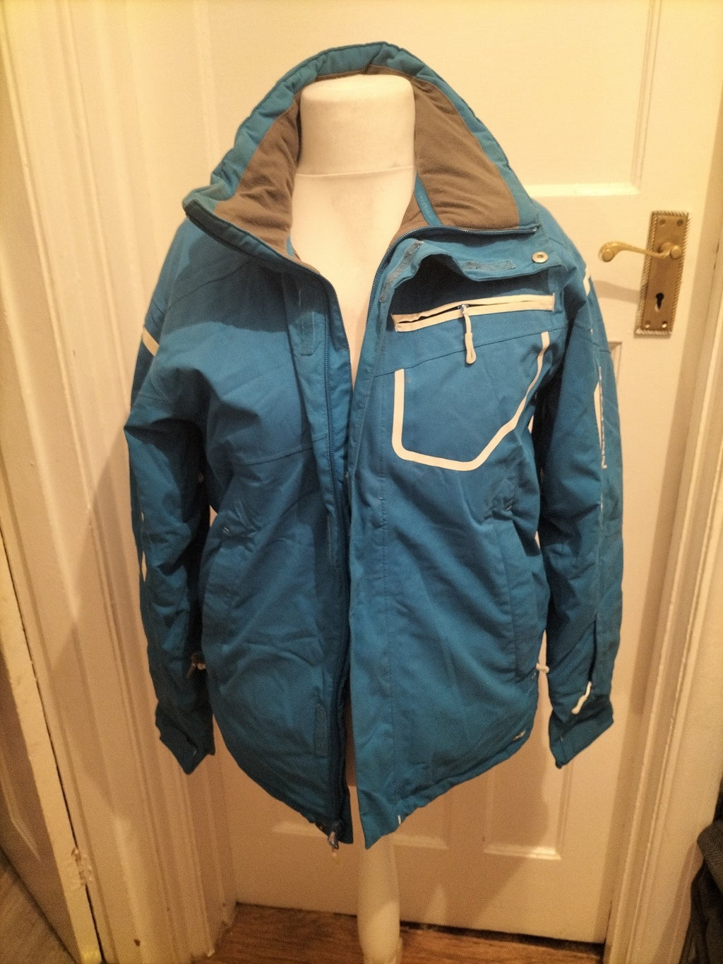Mens Salomon Size M Blue Heavy Coat