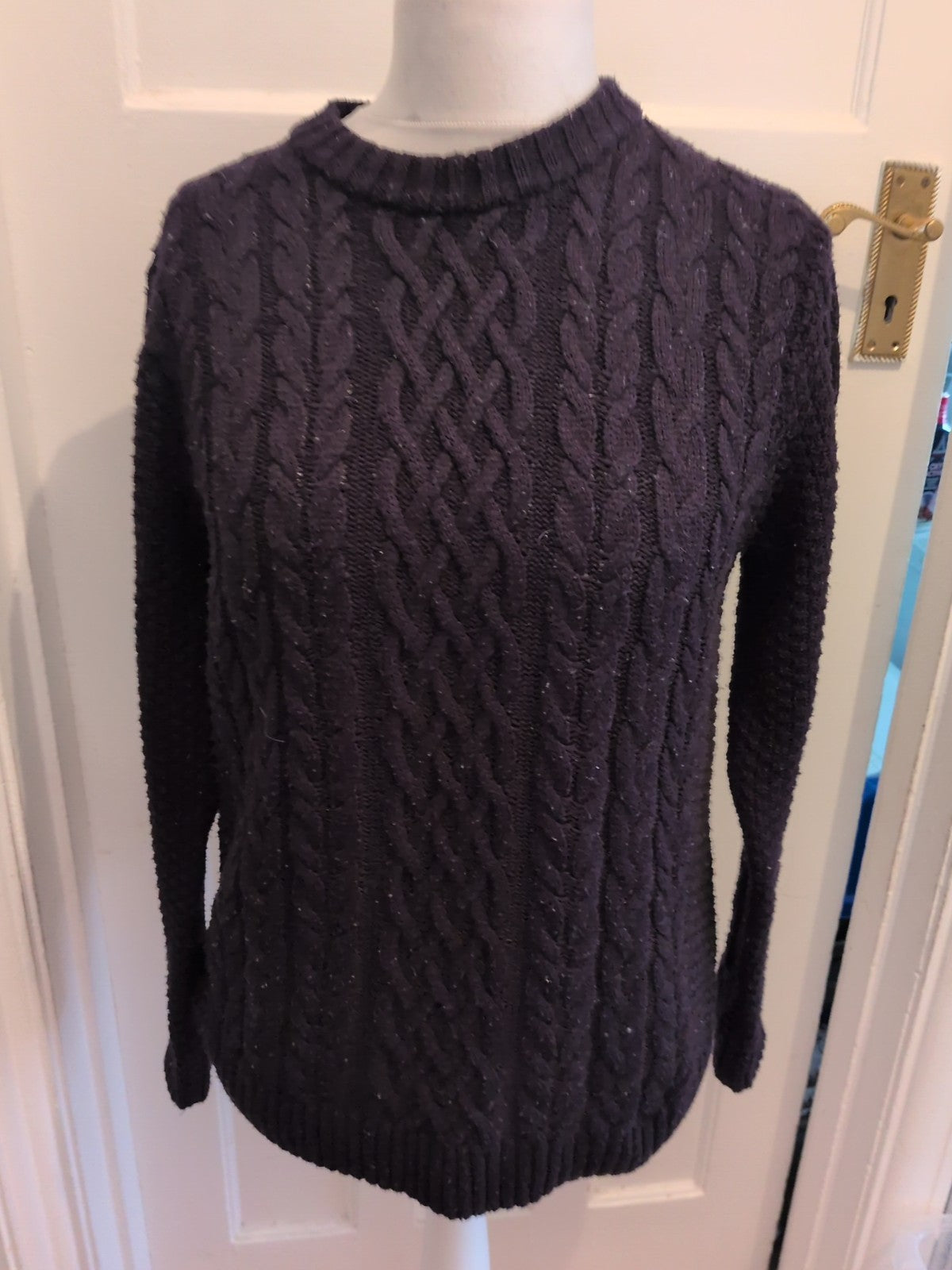 River Island Small Navy Knit Long Sleeve Jumper Pullover
