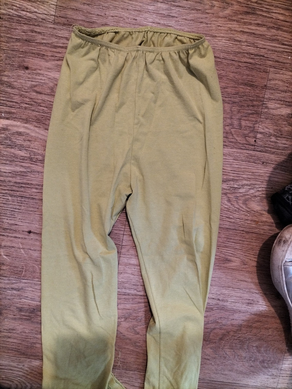 Girls Age 10 Years Yellow Sports Leggings