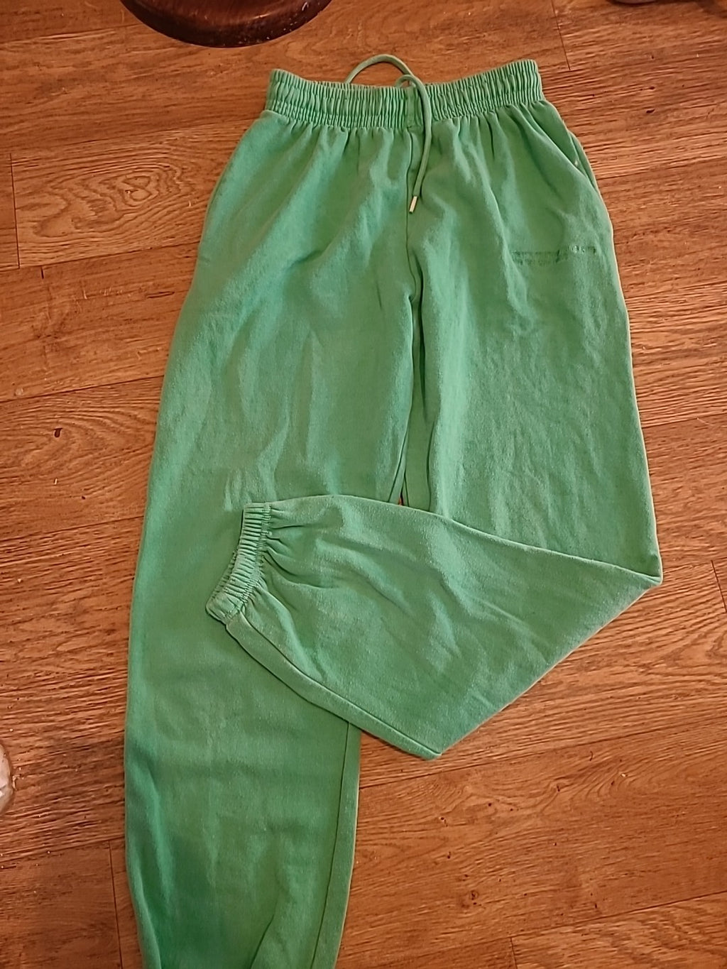 Ladies Prettylittlething Size XS Green Elasticated Joggers