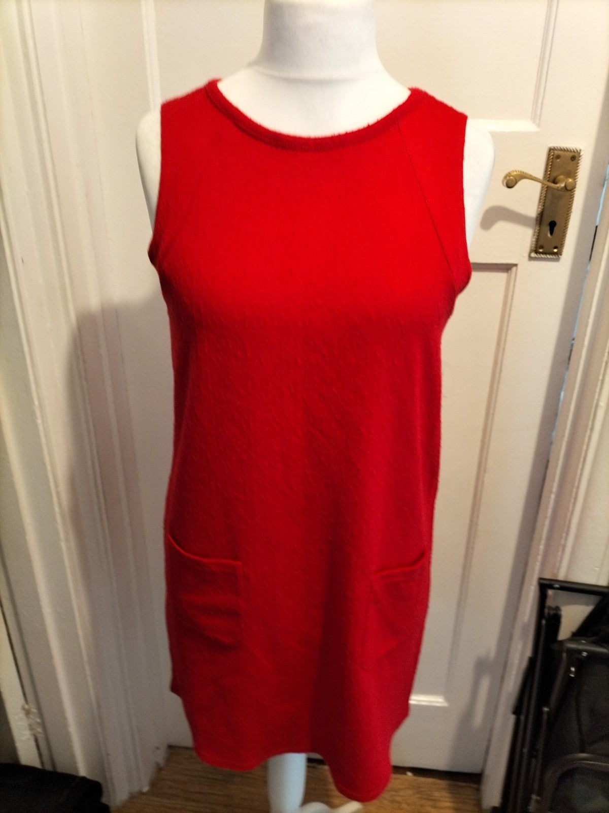Ladies Cooperative Size Small Red Sleeveless Dress