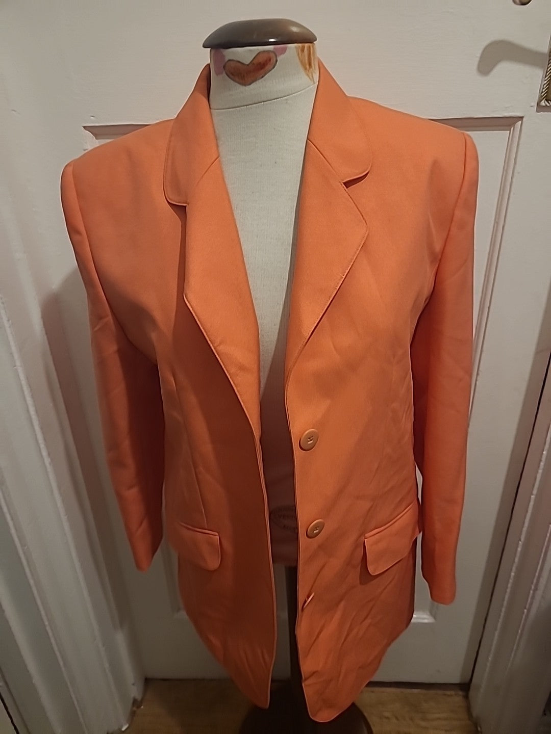 Ladies Modern Classics Size 12 Coral Pink Lined Padded Blazer