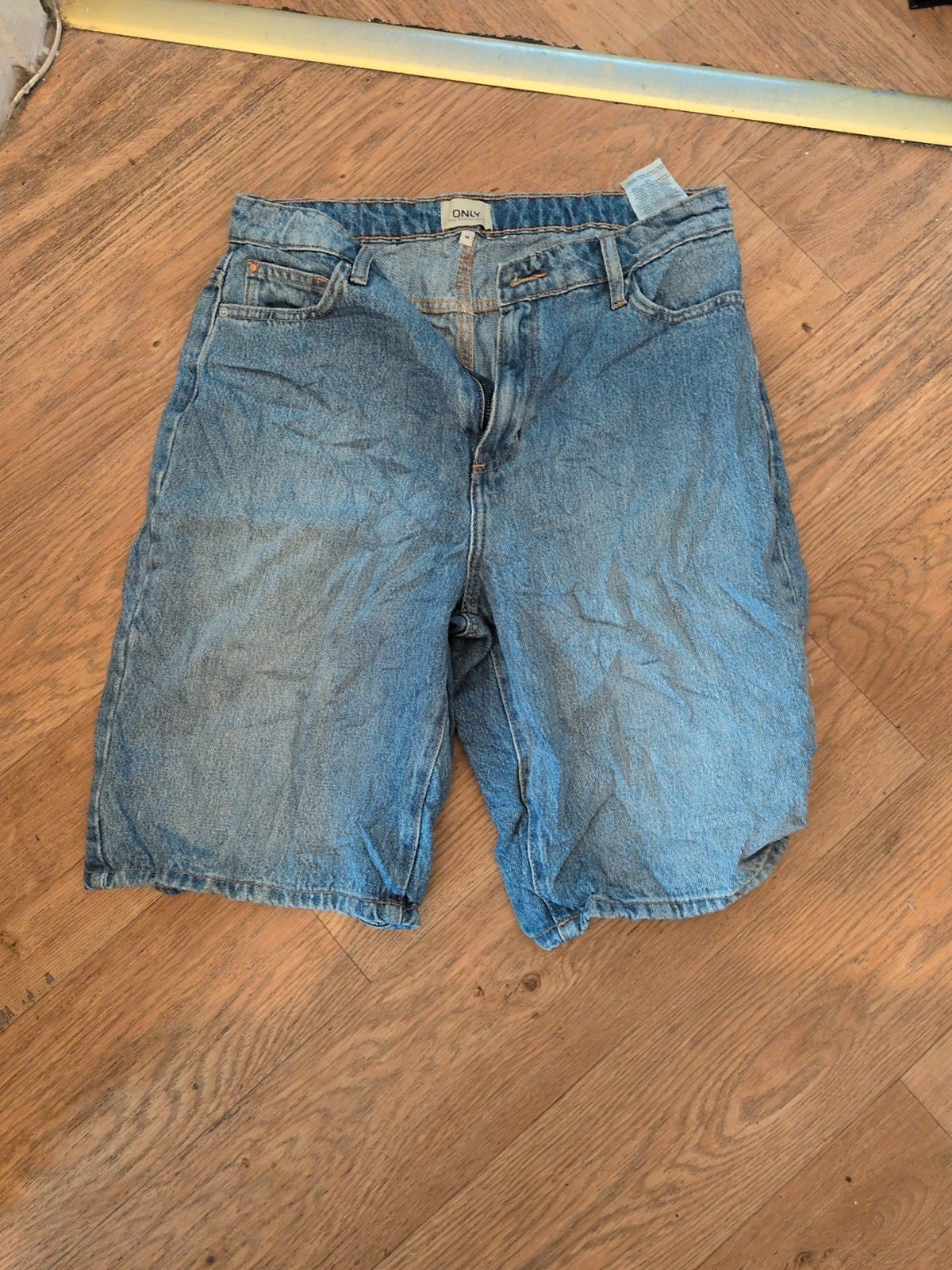 Only Medium Blue Denim Shorts