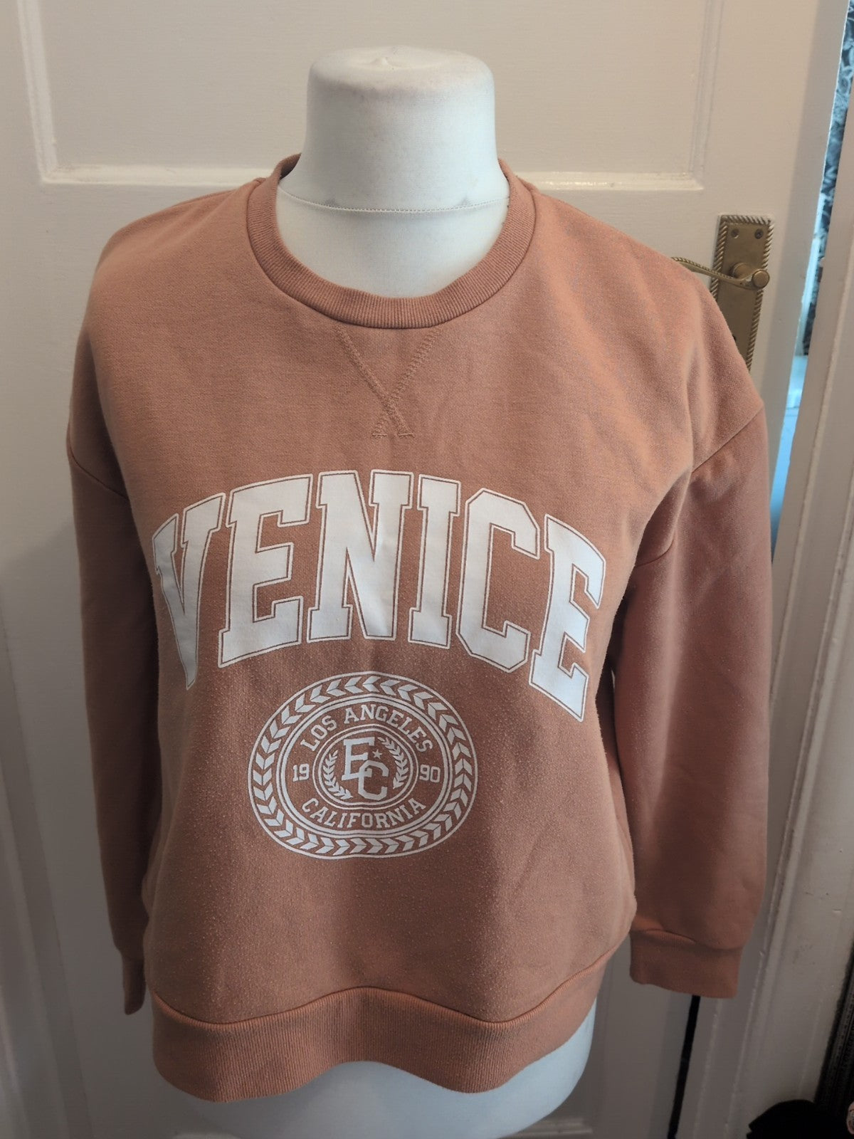 Primark 12/14 Brown Venice Print Jumper