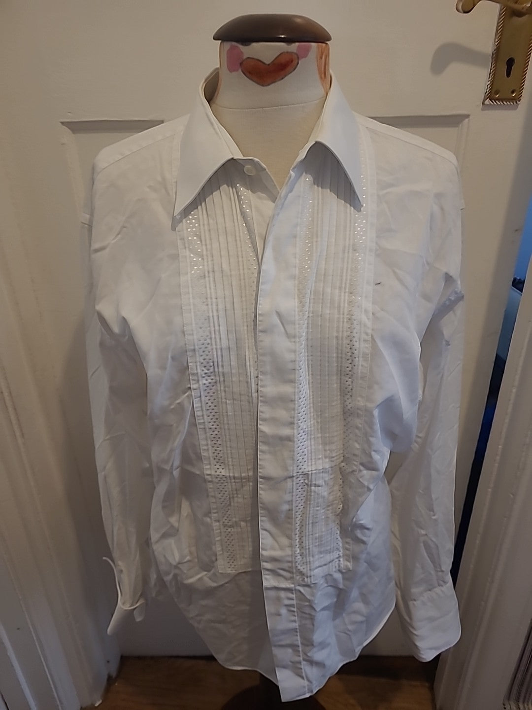Mens Mark's And Spencer Size 16" Long Sleeve Shirt