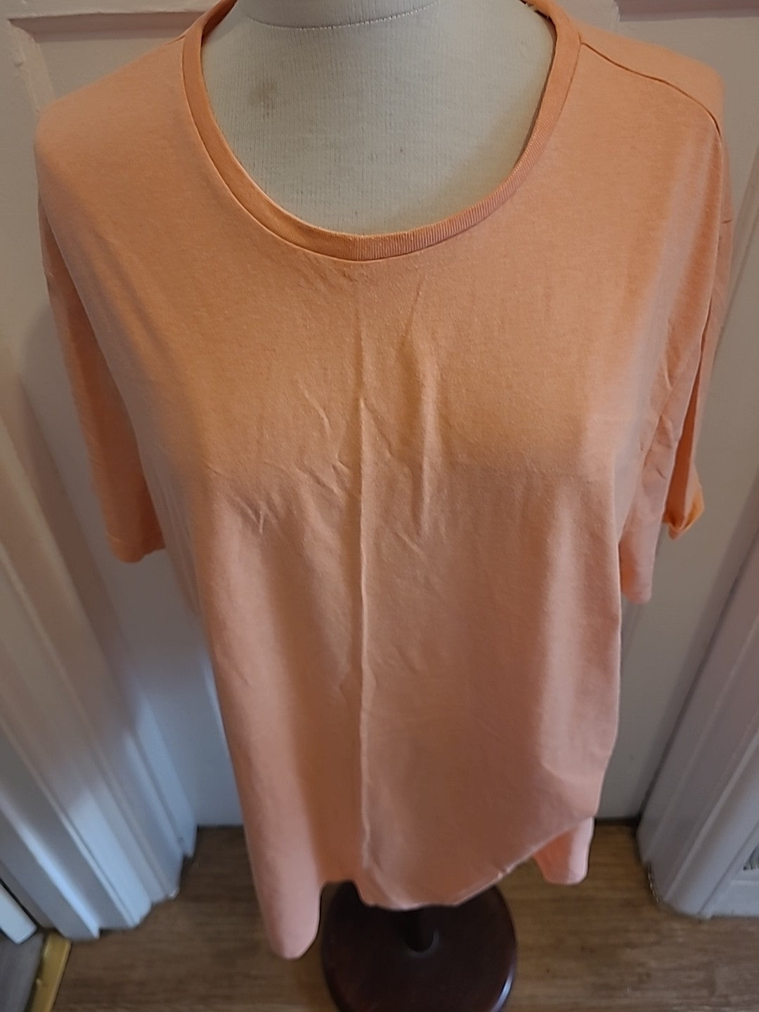 Mens George Size 2XL Peach Short Sleeved Tshirt